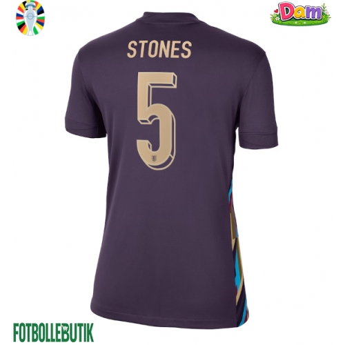 England John Stones #5 Bortatröja Kvinnor EM 2024 Kortärmad